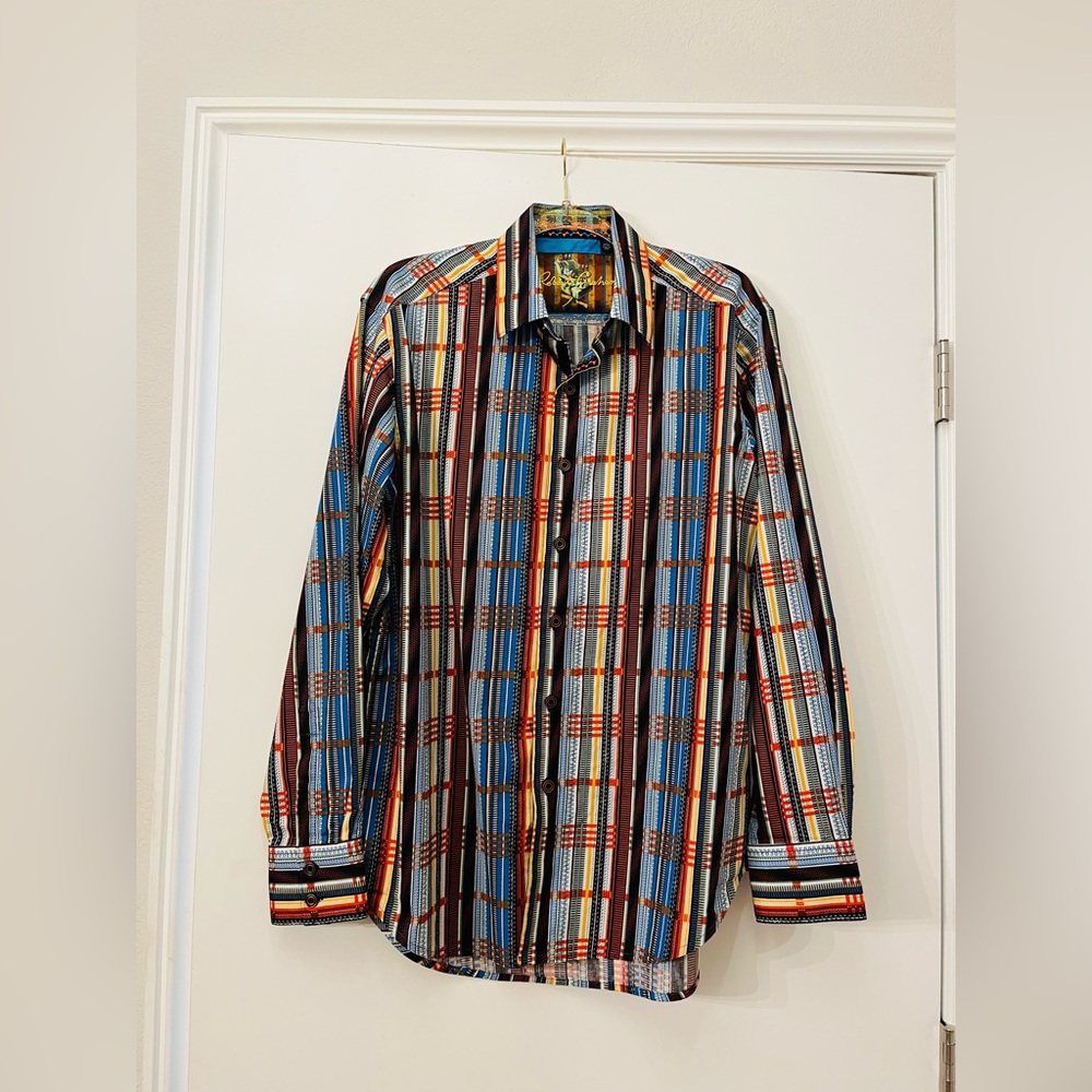 Robert Graham Multicolor Striped Men's Shirt